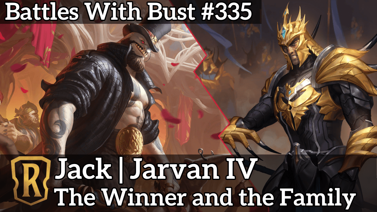 Battles with Bust #335 – Jack Jarvan IV – The Winner and The Family